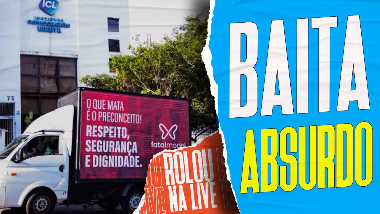 CAMINHÃO DA FATAL MODEL PARA EM FRENTE AO ICL PARA INTIMIDAR MOREIRA E EQUIPE | Galãs Feios