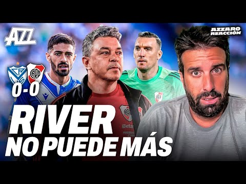 AZZARO REACCIÓN - RIVER EMPATÓ CON VÉLEZ 0-0 DANDO LÁSTIMA