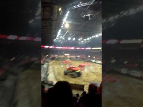 Monster truck show!! Snake bite hitting the track!