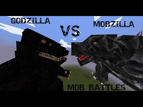 Minecraft Mob Battles! || Godzilla Vs Mobzilla