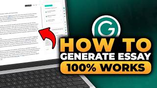 How To Generate Essay From Grammarly (FAST & EASY) | 100% WORKS | NO Yapping, To The Point!
