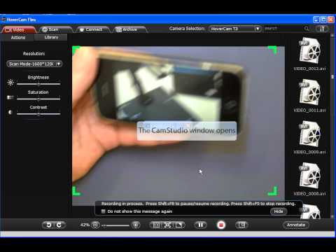 How To Use Hovercam Document Camera F4v