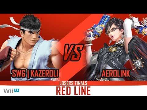 Red Line Smash Week 19 - AeroLink (Bayonetta) Vs. SWG | Kaze (Ryu). Losers Finals.