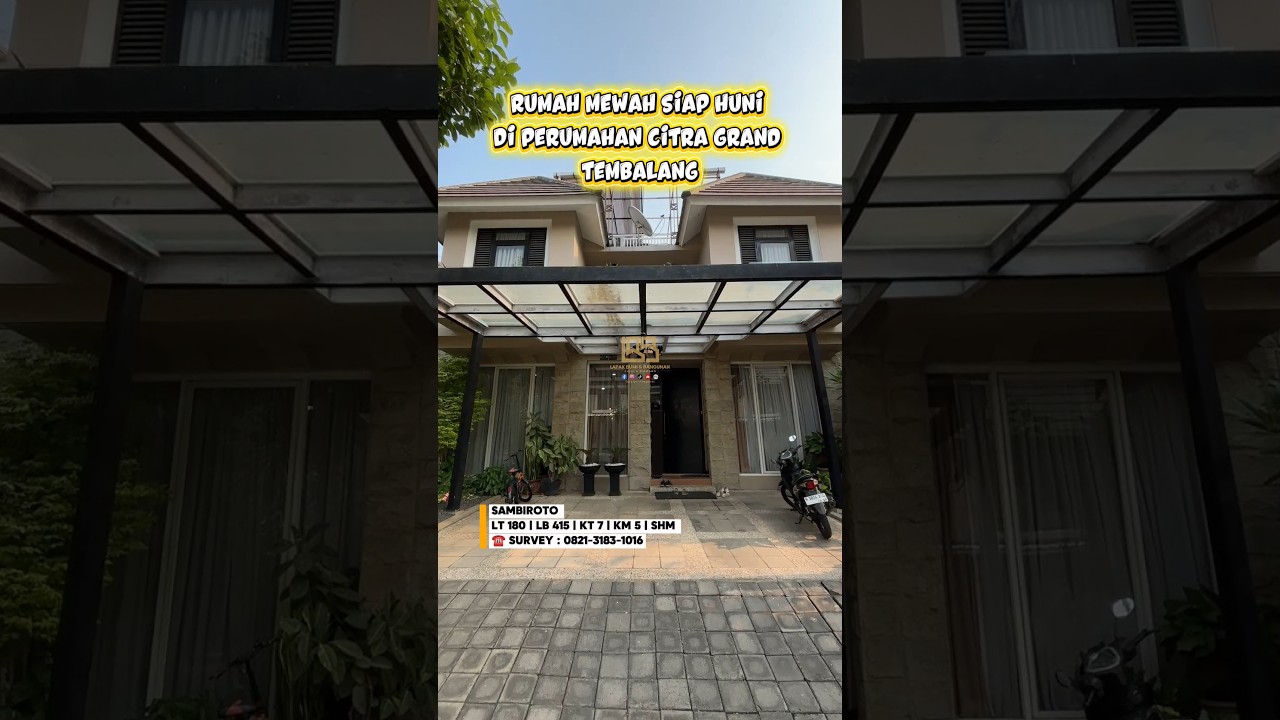 Rumah Mewah Siap Huni di Citra Grand Tembalang Semarang