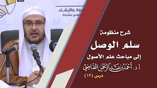 صورة المجالس العلمية | سلم الوصول إلى مباحث علم الأصول | درس 12 / 39 | أ.د. أحمد القاضي