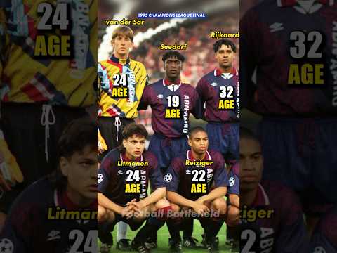 Ajax Amsterdam squad vs AC Milan Final Champions League 1995🔥How Old Was It🤔#footballshorts #ucl