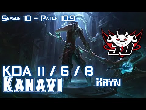 JDG Kanavi KAYN vs GRAVES Jungle - Patch 10.9 KR Ranked