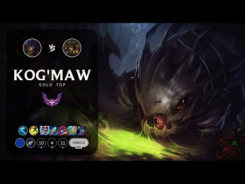 Kog'Maw Top vs Cassiopeia - EUW Master Patch 12.22