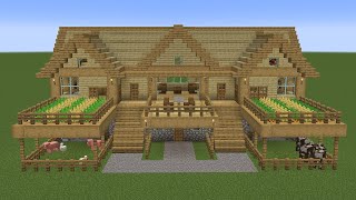 Minecraft - How to build a Large Survival Farm Base