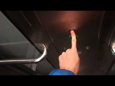 SCENIC Otis MRL Traction Elevator at Lyubyanka Metro Station, Meschansky in Downtown Moscow, Russia