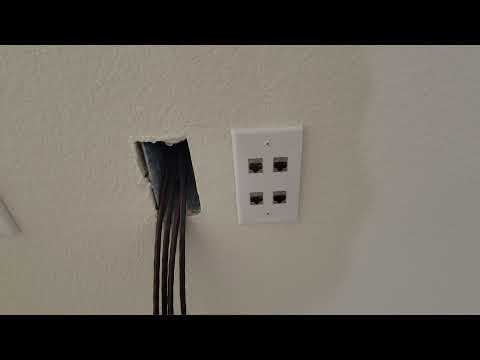 Installing Cat 8 Cable throughout the House. Austin, TX