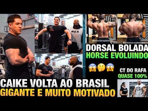 CAIKE ESTÁ GIGANTE COM 106KG E BUGOU O BALESTRIN NO CT - HORSE MOSTRA A DORSAL + COELHO E BRANDÃO