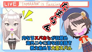 【手描き/切り抜き】内なるスバおじが目覚め、海外ニキに変な日本語を教えるスバル【大空スバル/切り抜き】