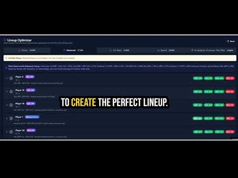 Lineup Optimizer