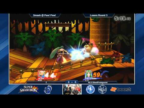 S@PP SSB4 Singles Losers Round 3: Z (Alph) Vs. NLS SilentProtagonist (Palutena)