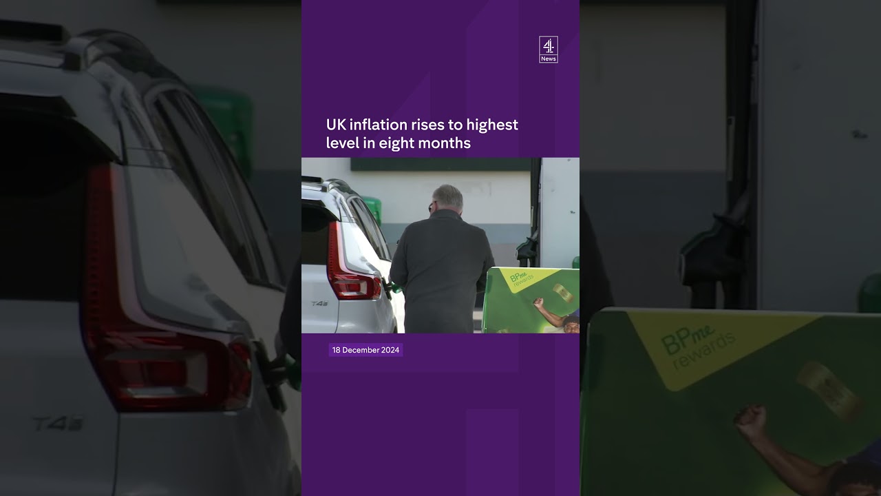 UK inflation rises to highest level in eight months