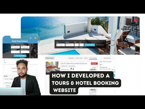 Hotel booking and tours website with hotel listings and room booking