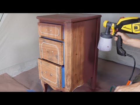 Spraying General Finishes Milk Paint w/ a Wagner Sprayer
