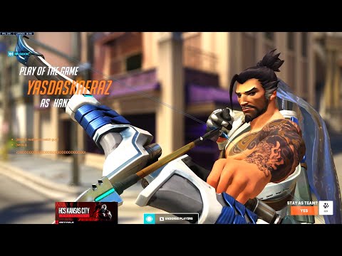 AGGRESSIVE HANZO PLAYS BY SUREFOUR! [ OVERWATCH 2 TOP 500 ]