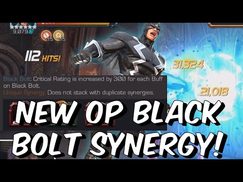 This Synergy is a GAME CHANGER for Black Bolt - God Tier Damage Ramp - Marvel Contest of Champions