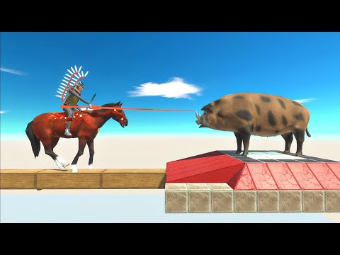 Small and narrow broken bridge traps - Animal Revolt Battle Simulator