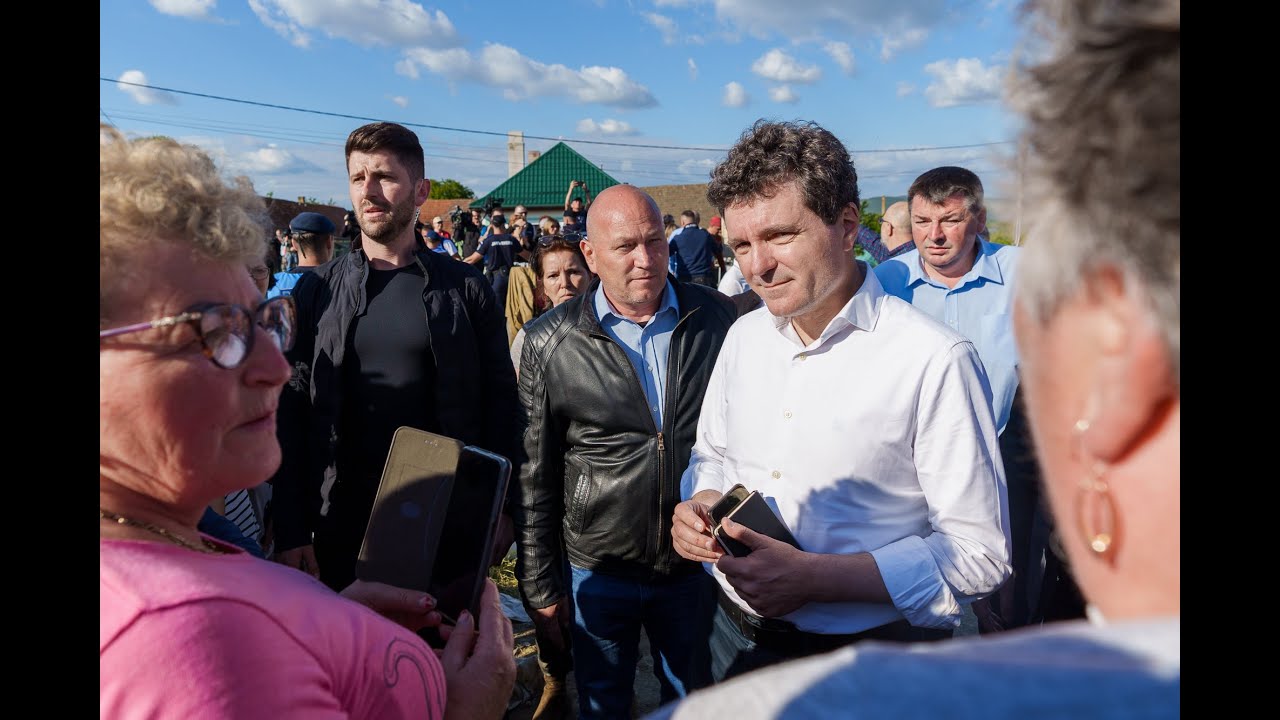 Declarațiile de presă susținute la finalul vizitei în zona afectată de inundații din Băcel, Covasna