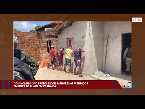 Dois homens são presos e dois menores apreendidos em boca de fumo em Parnaíba 02 02 2022