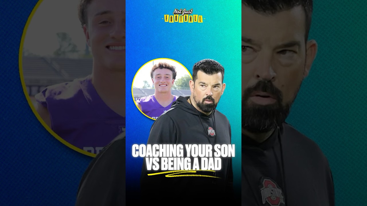 Being a coach and being a dad takes balance ⚖️ #ohiostate #ryanday #football