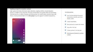 Disclosing use of altered or synthetic content