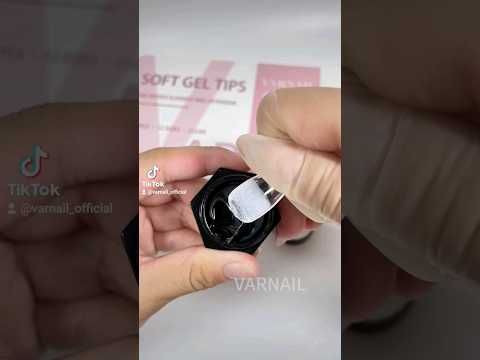 Perfect Gel Tips Application with VARNAIL Solid Nail Tips Glue! #nailtutorial #nailart