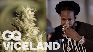 2 Chainz Taste Tests Expensive Weed | Most Expensivest | VICELAND &amp; GQ
