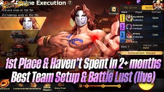 [SF: Duel] - 1st place on leaderboards! Battle Lusts & Teams shown! DESTROYED IT! $0 Spent in 3mths