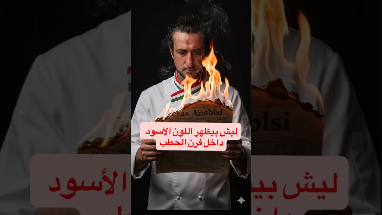 ليش بيظهر اللون الأسود داخل فرن الحطب