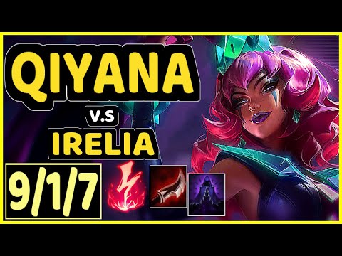 REDMERCY (QIYANA) vs IRELIA - 9/1/7 KDA TOP GAMEPLAY - NA Ranked MASTER