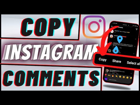 YouTube video about: How to copy an ig comment?