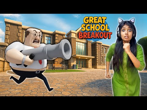 Escape in GREAT SCHOOL BREAKOUT On Roblox Obby !