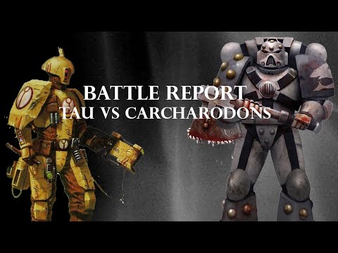 Warhammer 40k Battle Report: Tau vs Carcharodons.
