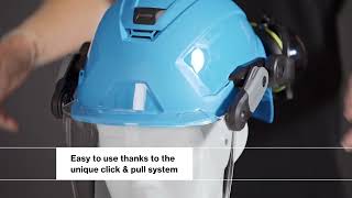 Fitting and removing the uvex pronamic full visor