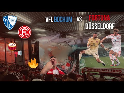 Away win 🔥 outstanding atmosphere 🥁 VfL Bochum vs Fortuna Düsseldorf | Top match stadium vlog 🏟️