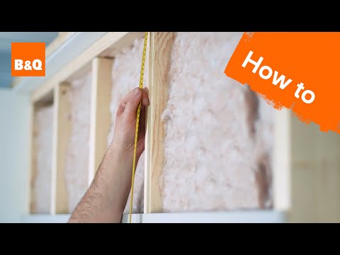 How to insulate & plasterboard a stud wall