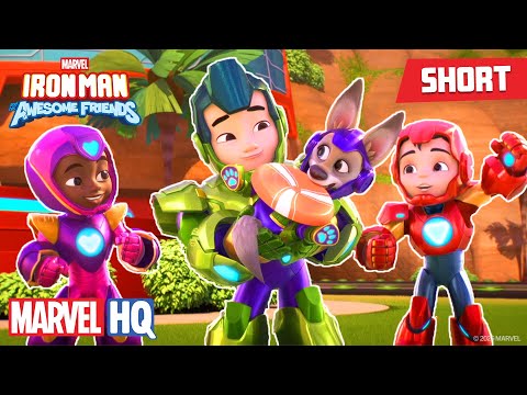 Meet Iron Pup! 🐶 | Meet Iron Man and his Awesome Friends | @MarvelHQ @disneyjr