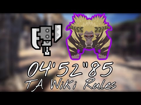 MHWI | Tempered Furious Rajang Switch Axe | 04'52'85 | TA Wiki Rules