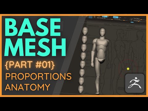 🦜ZBrush - Forming a Body Base Mesh 01