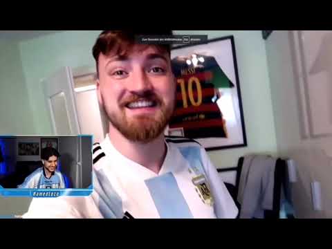 HAMED als er ViscaBarca mit ARGENTINIENTRIKOT sah...