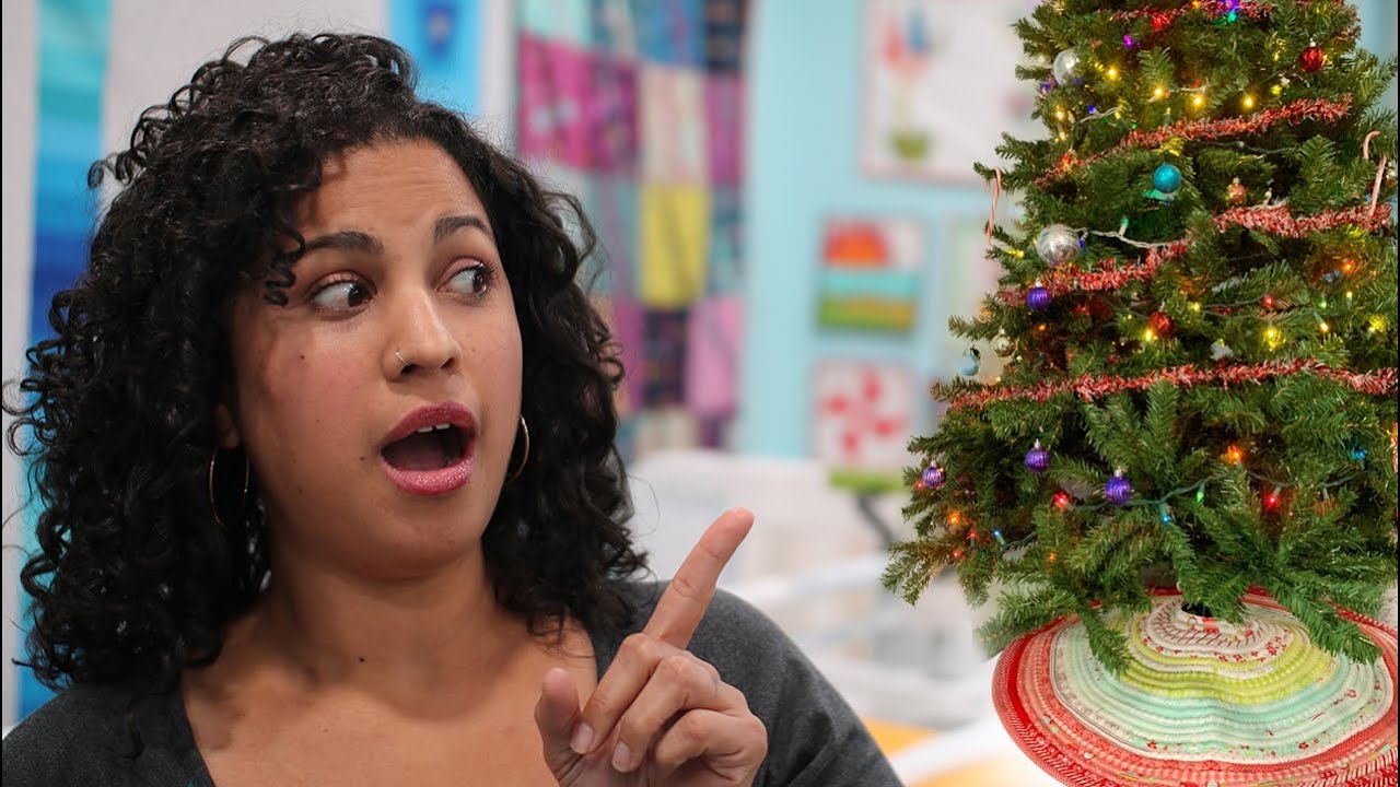 Flash Sale Friday- Nov, 20, 2020- Strippy Tree Skirt Pattern & Kit bundle with Crafty Gemini