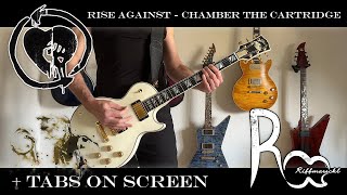 Rise Against - Chamber The Cartridge Guitar Cover with Tabs on screen 4K UHD