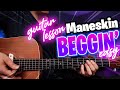 Måneskin - Beggin' - Guitar Lesson (easy, no bar chords)