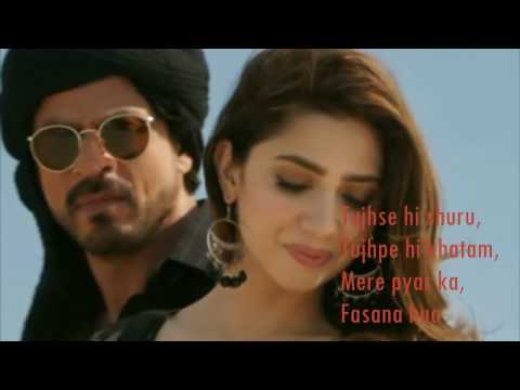 Zaalima | Raees | VIDEO LYRICS | Shah Rukh Khan & Mahira Khan |