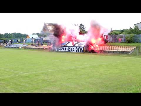 Kibice Stali na meczu Stal Poniatowa - Opolanin Opole Lubelskie 2017