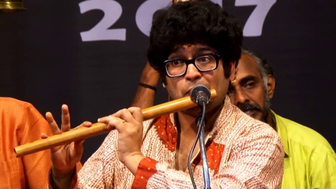 Swathi Sangeethotsavam 2017 - Flute - Amith Nadig - Kamboji Varnam